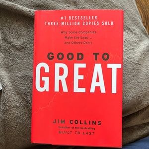 New book— Good to Great
Very good read